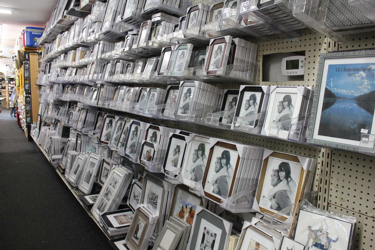 Picture frames department